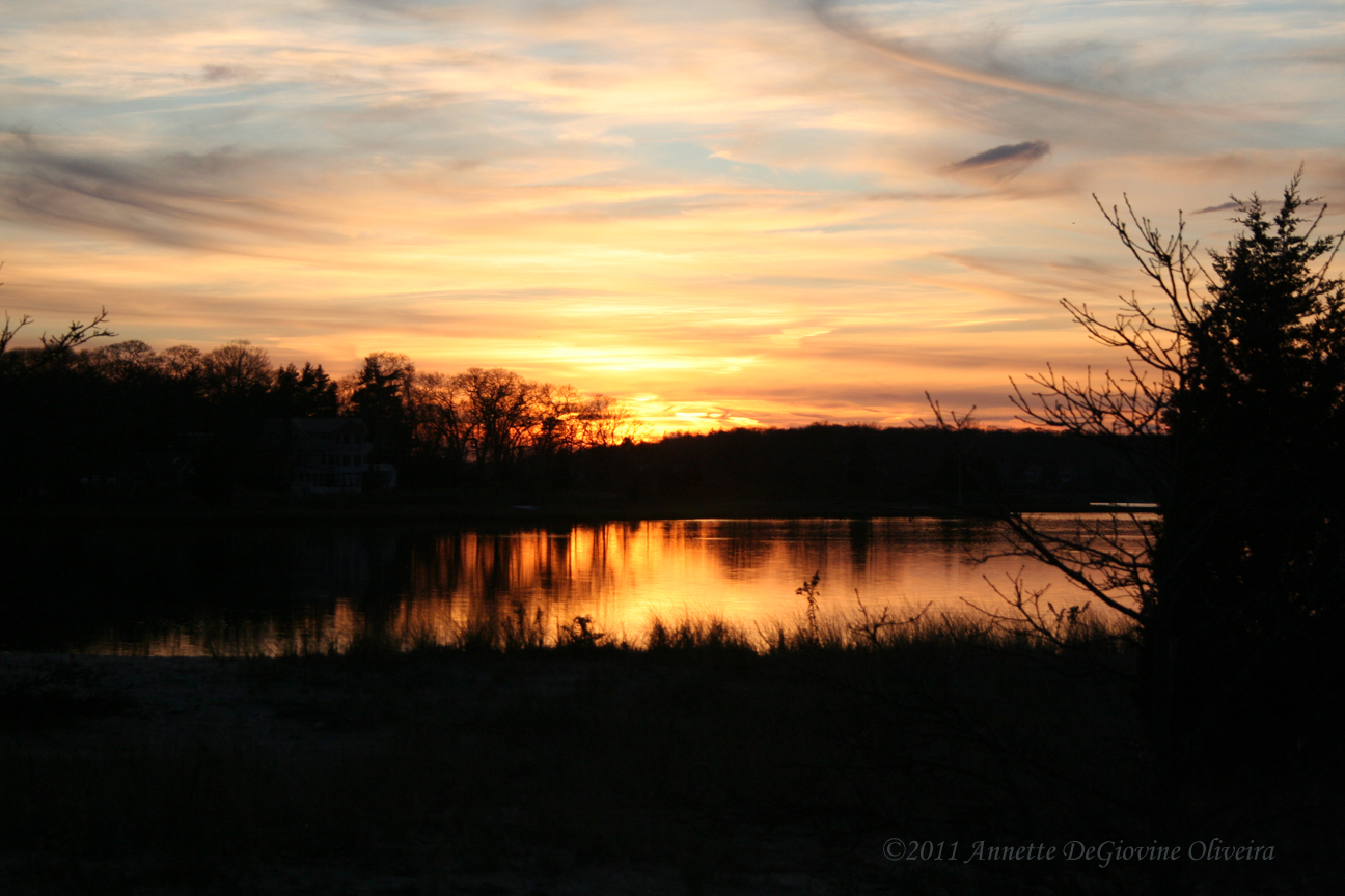 Long Island Images Cutchogue Sunset Nassau Point Road