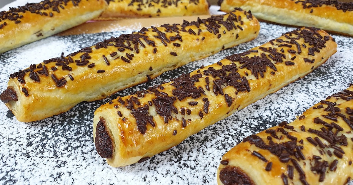 Flautas de Hojaldre con Chocolate - Recetas Para Tres image of Flautas de Hojaldre con Chocolate - Recetas Para Tres