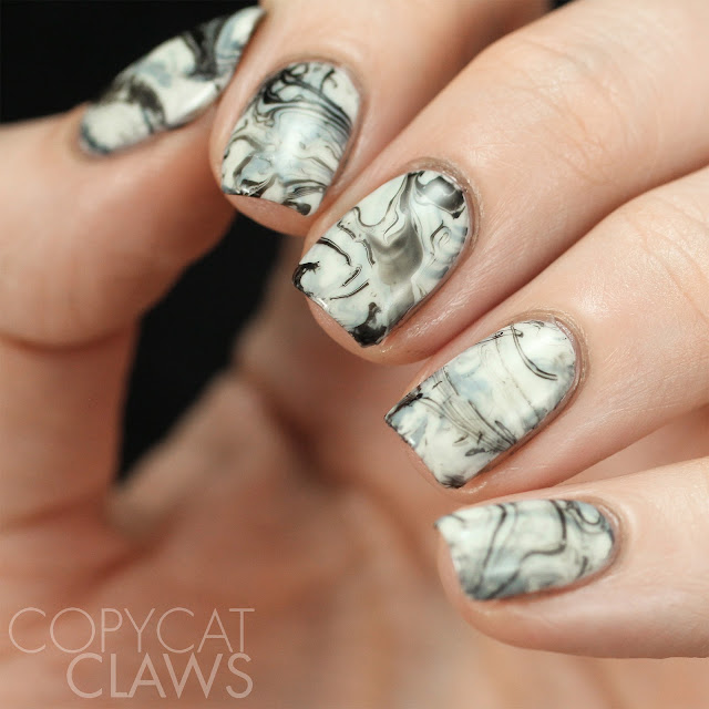 Copycat Claws: Nail Challenge Collaborative - Black & White #1