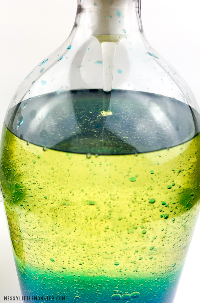 oil and water science experiment oil and water science experiment