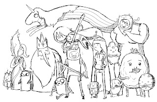 Adventure time coloring pages