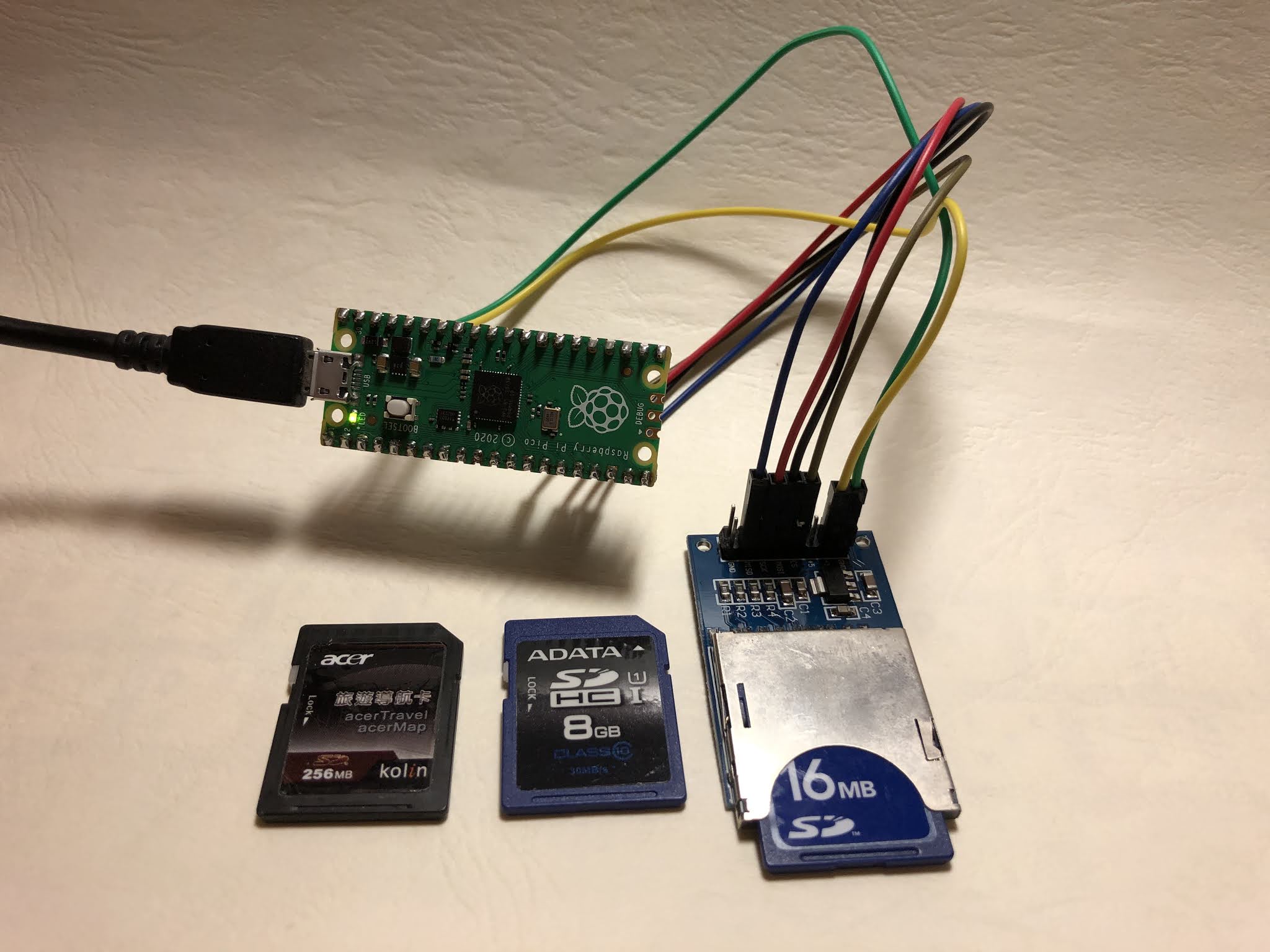 Raspberry Pi Pico筆記(14)：外接 SD Card 資料寫入與讀取