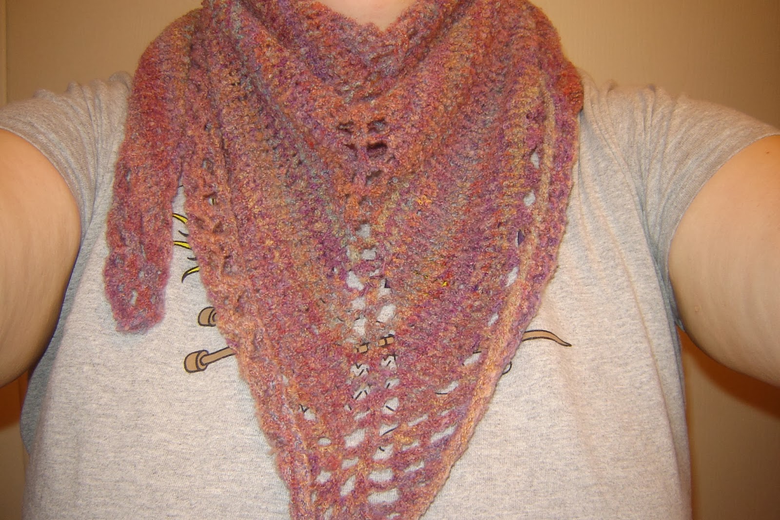 Crazy Knitting Fool: FO: Fluffy Shawl
