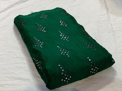Pure chinnon embroidery sarees