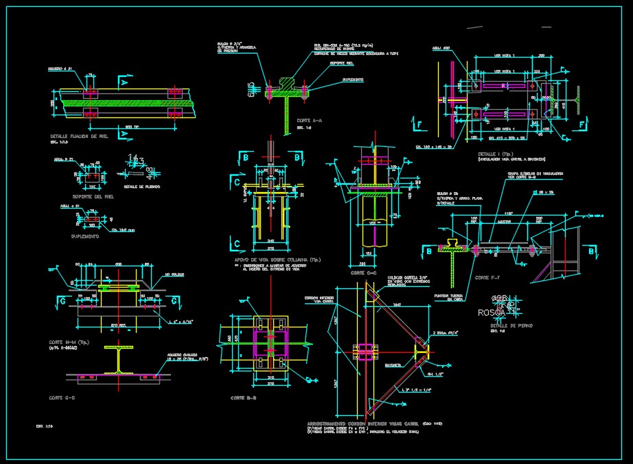 Overhead Bridge Crane [DWG]