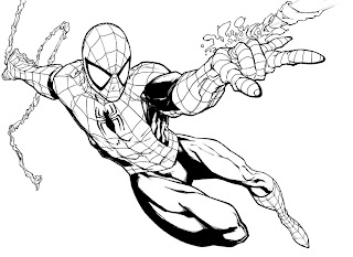 spiderman coloring sheet
