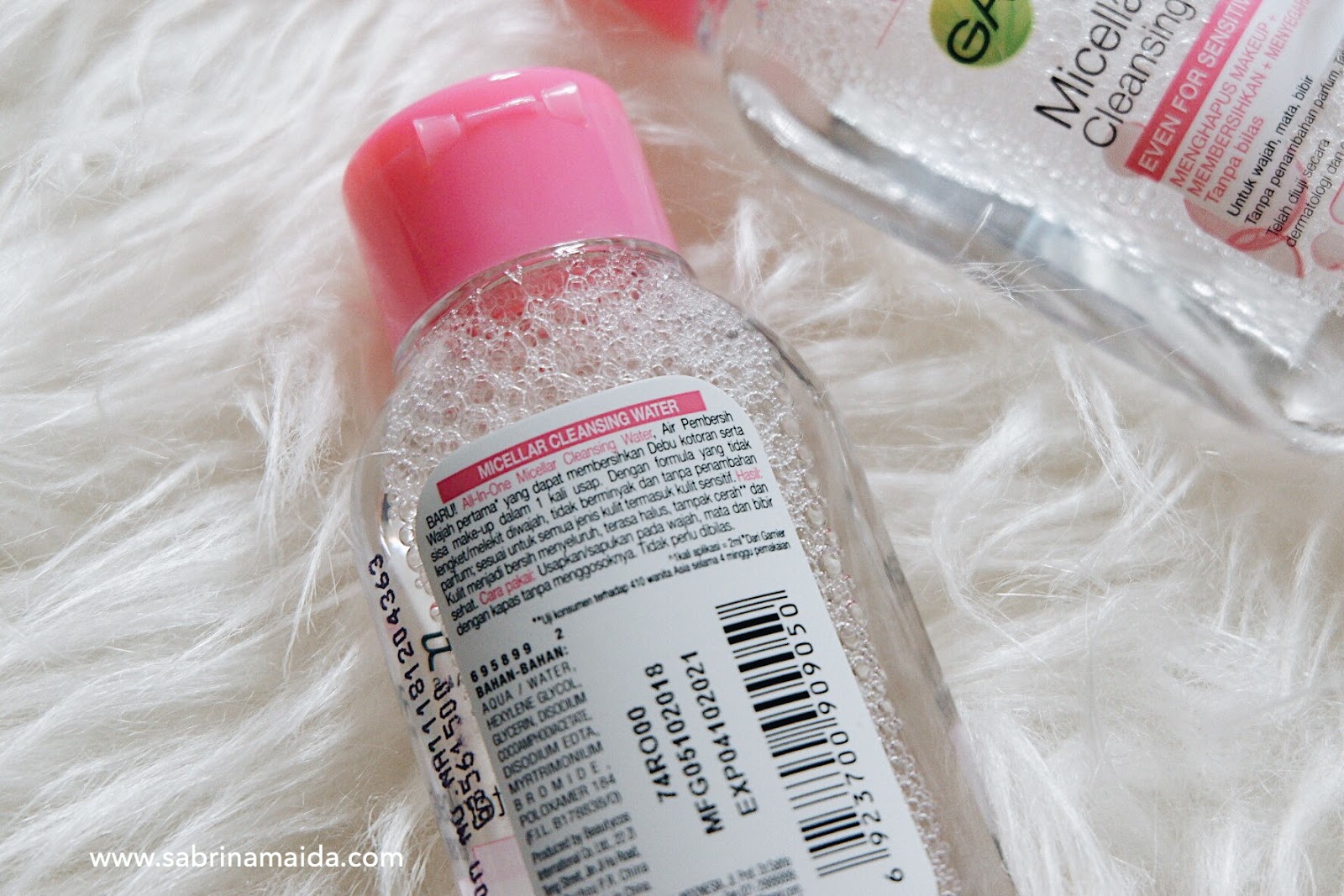 Sabrina M Review Garnier Micellar Water Mini 50ml My Travel Buddies