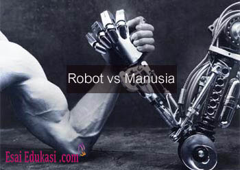 robot vs manusia