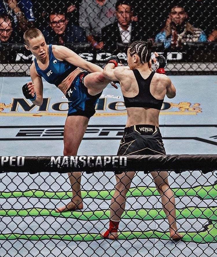 Gloriosas Guerreras Rose Namajunas sorprendió a Weili Zhang y le