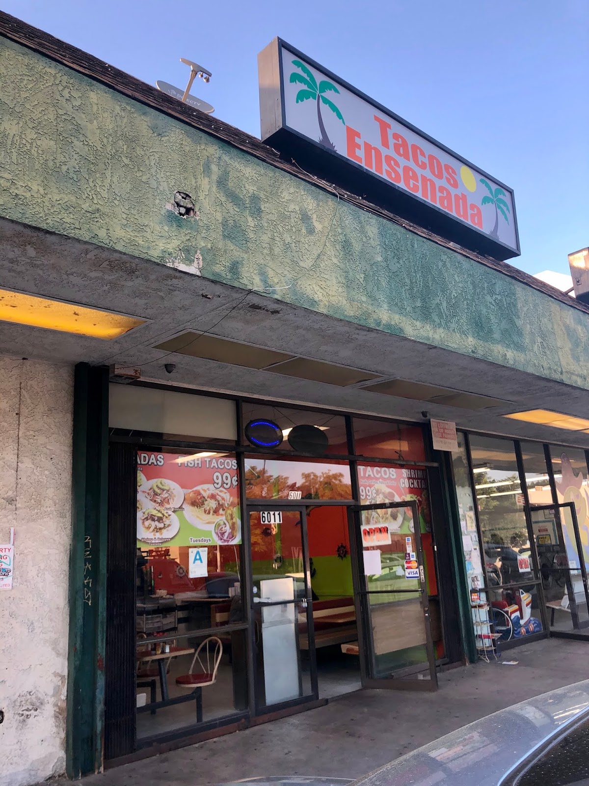 Tacos Ensenada in Highland Park LA (in a strip mall that gentrification