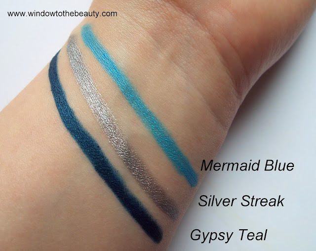 L.A. Girl Glide Gel Liner shades swatches