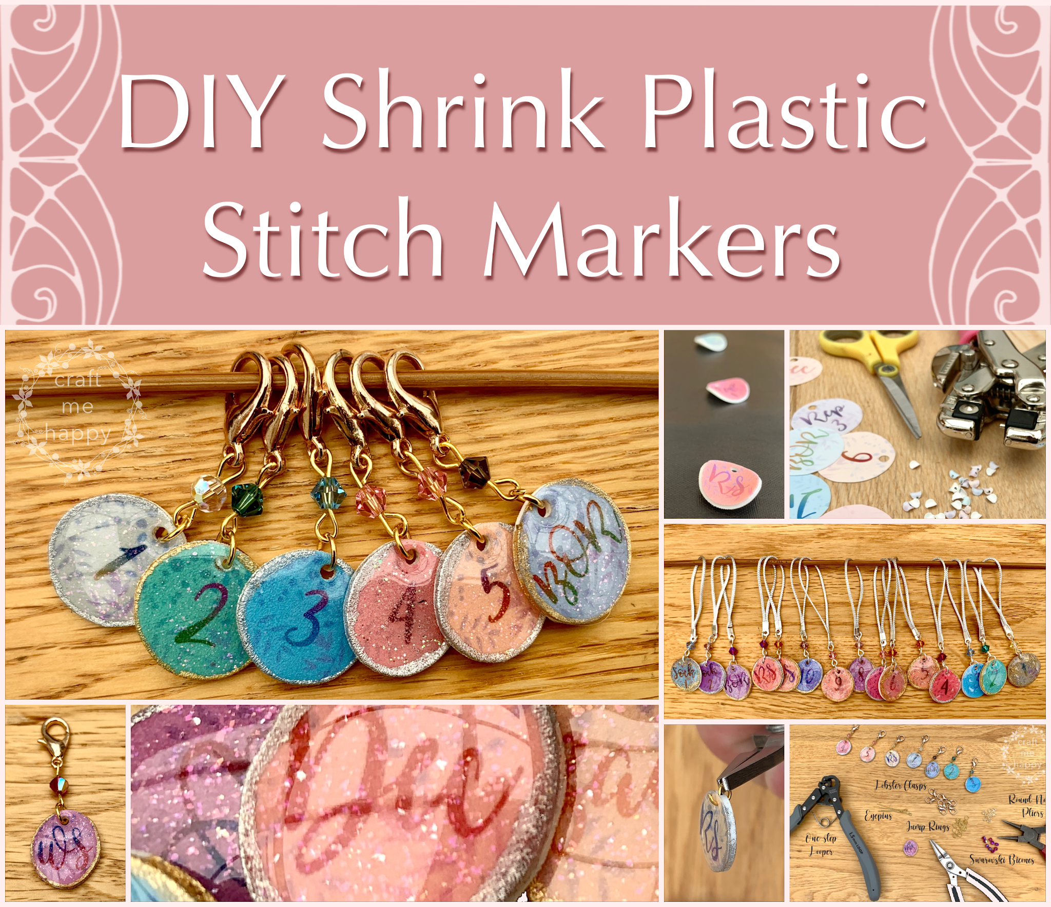 Craft me Happy!: Shrink Plastic Stitch Markers - A Free Printable