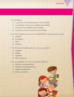 Apoyo Primaria Español 5to grado Bloque I Evaluación del Bloque I