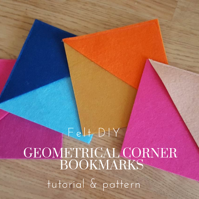 DIY Geometrical corner bookmarks - tutorial and pattern DIY Geometrical corner bookmarks - tutorial and pattern