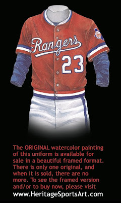 Texas Rangers Uniform and Team History | Heritage Uniforms and Jerseys ...
