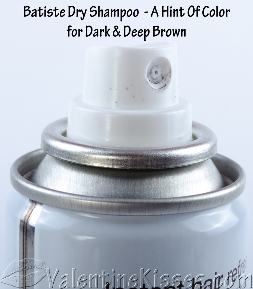 Valentine Kisses Batiste Dry Shampoo A Hint of Color for Dark & Deep Brown hair pics, review