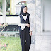 Style Hitam Putih Hijab Kulot