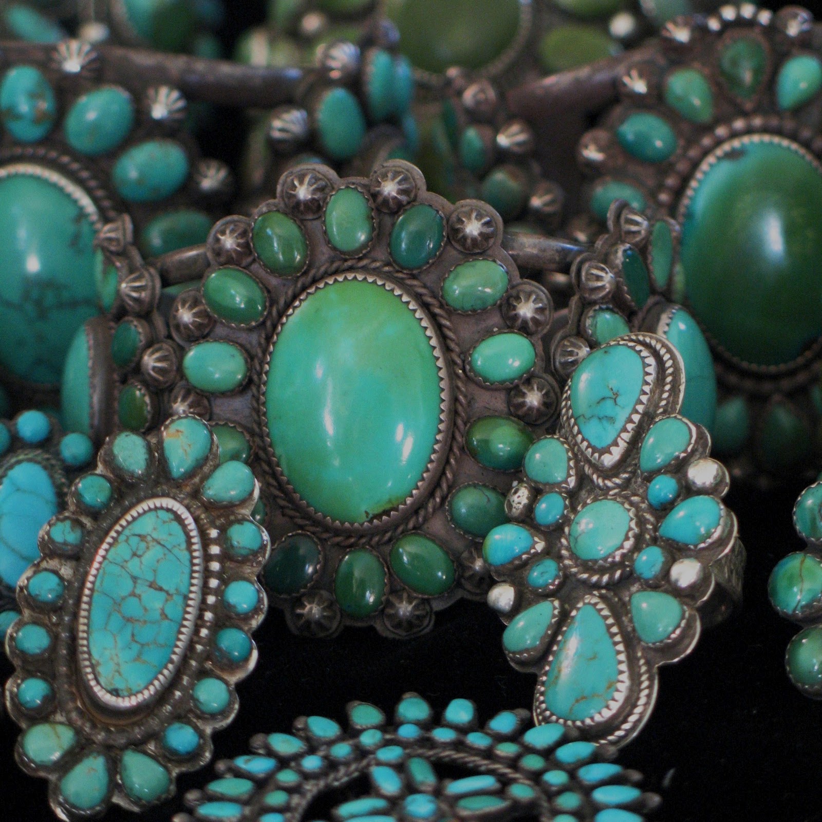 Greg Thorne: Southwest Style Turquoise Rings And Bracelets By Greg Thorne