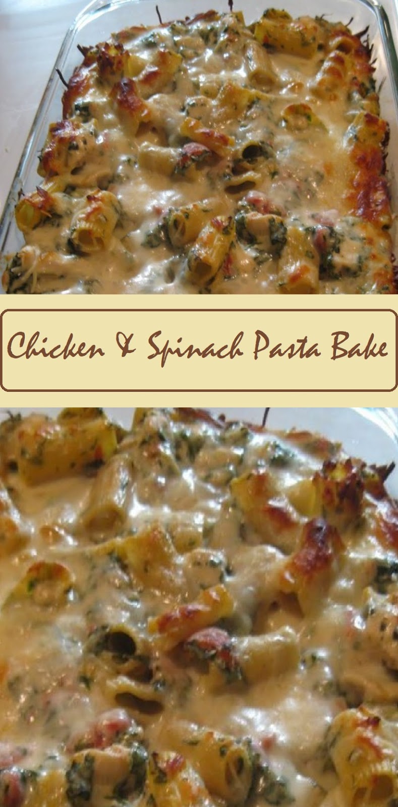 Chicken & Spinach Pasta Bake