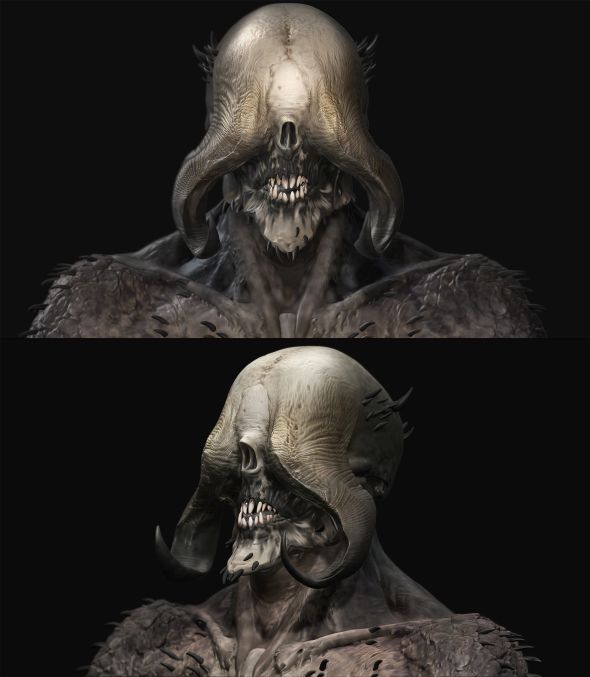 Criaturas e monstros nas esculturas digitais/modelos 3D de Kevin Cassidy Kevin Cassidy artstation arte modelos 3d esculturas digitais monstros fantasia terror games