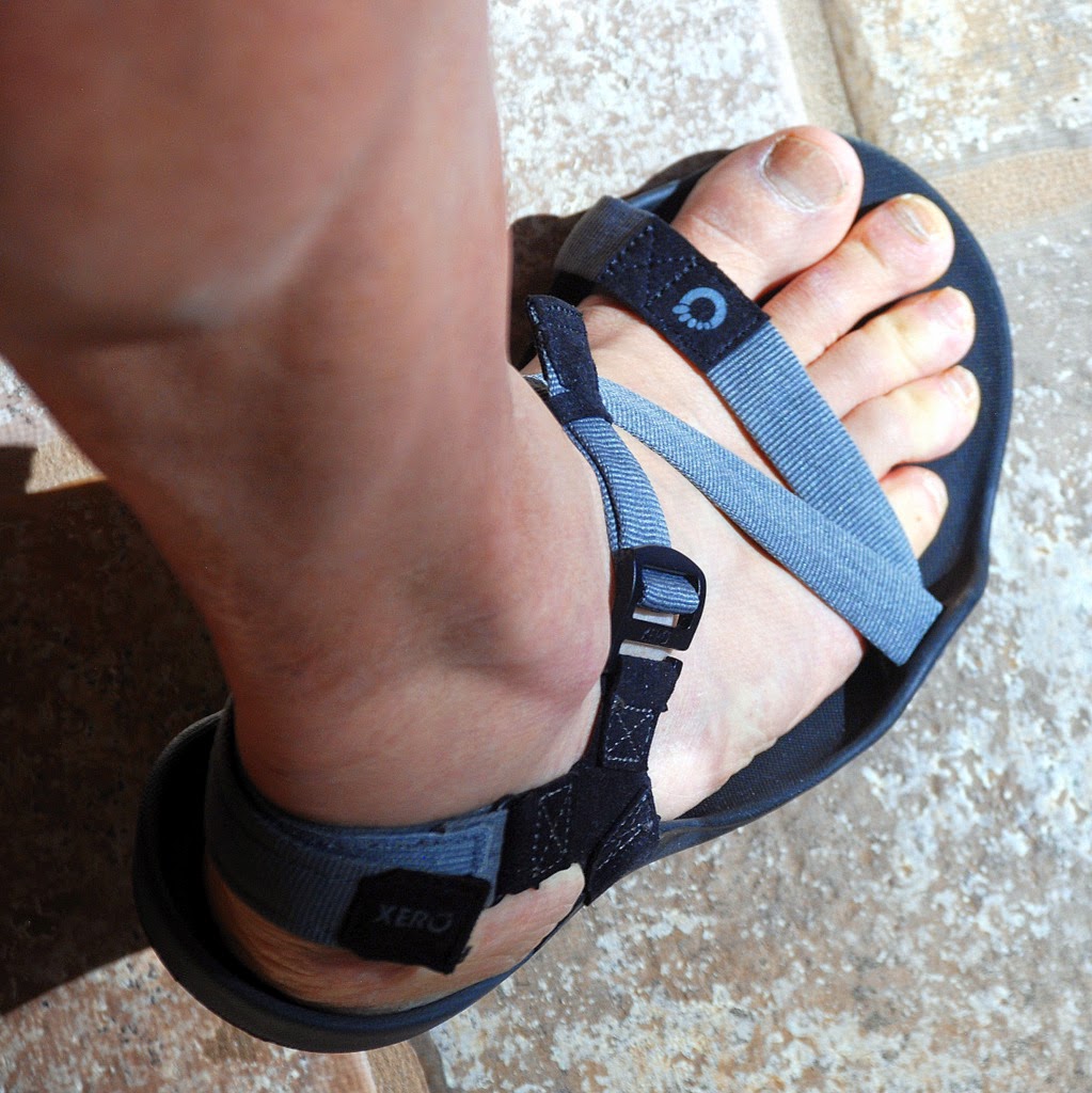 running in xero sandals