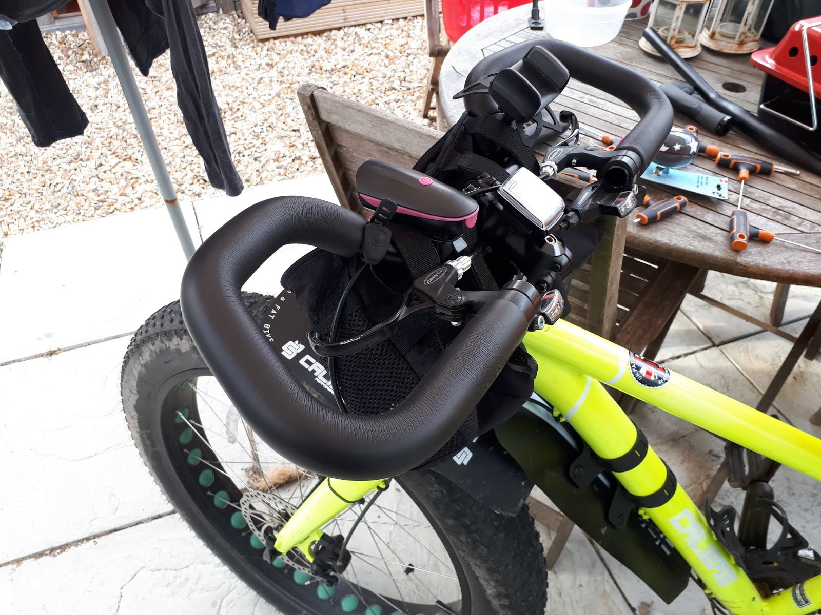 Fat Bloke Travels Butterfly Handlebars Fitted To The Fatbike