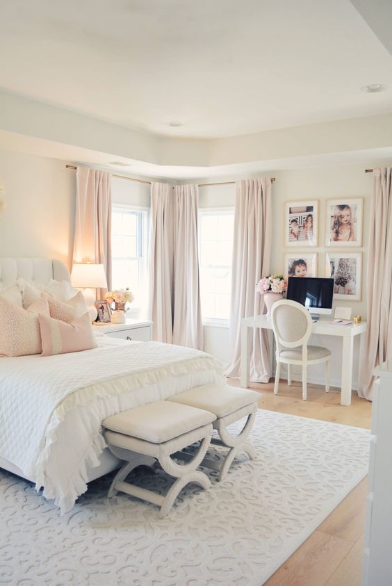 Blush Pink Bedroom Decor Idaes That Aren't Too Girly / Home Decor ...