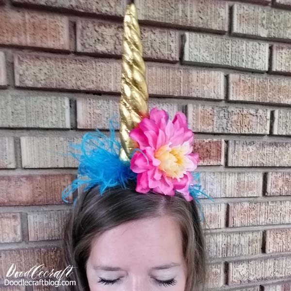 Floracraft Styrofoam Unicorn Horn Headband Diy