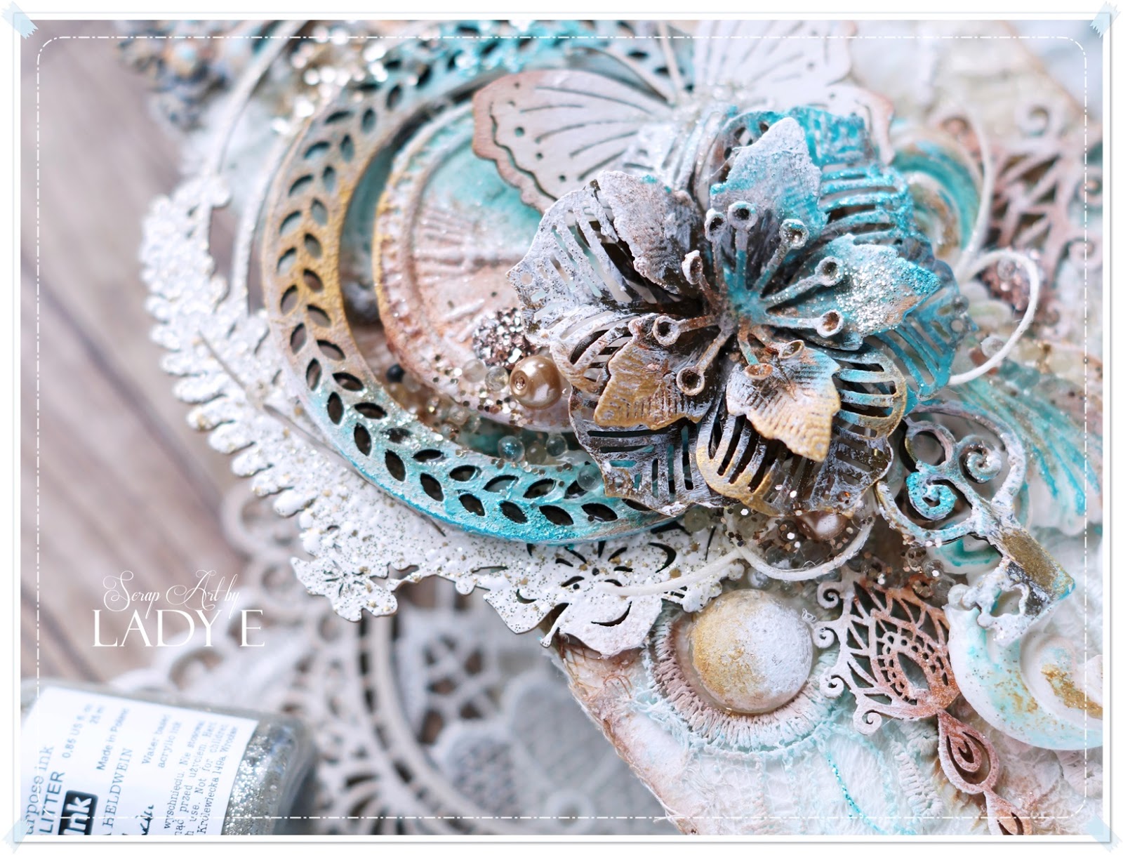 Mixed Media Tag Scrap Art by Lady E