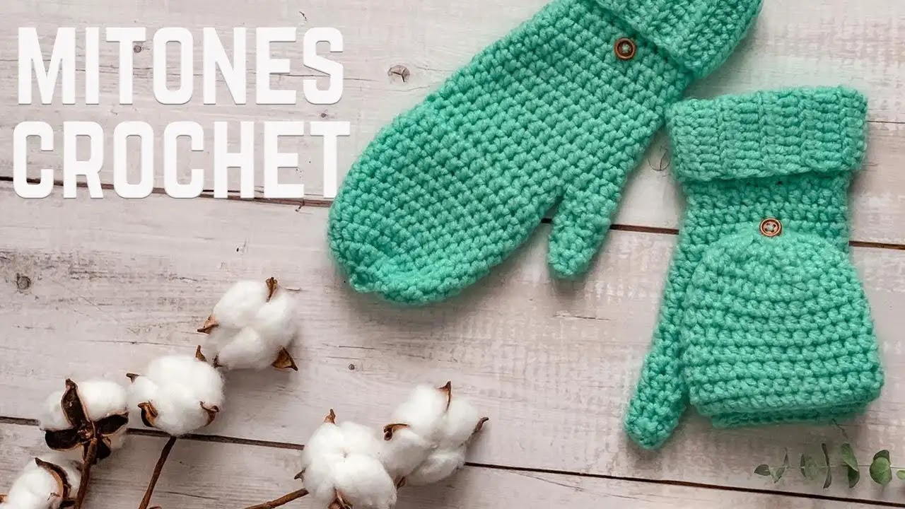 Tejer Mitones Con Capa Removible a Crochet