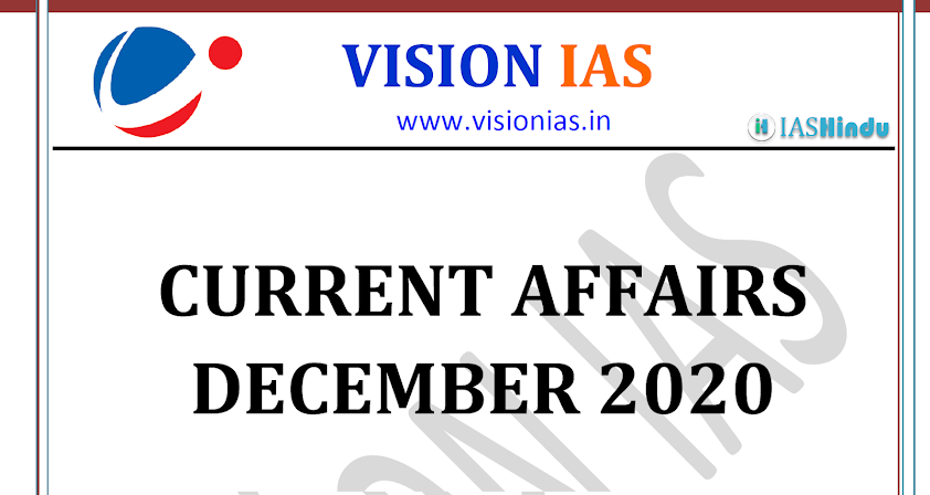 Vision IAS Current Affairs December 2020 pdf