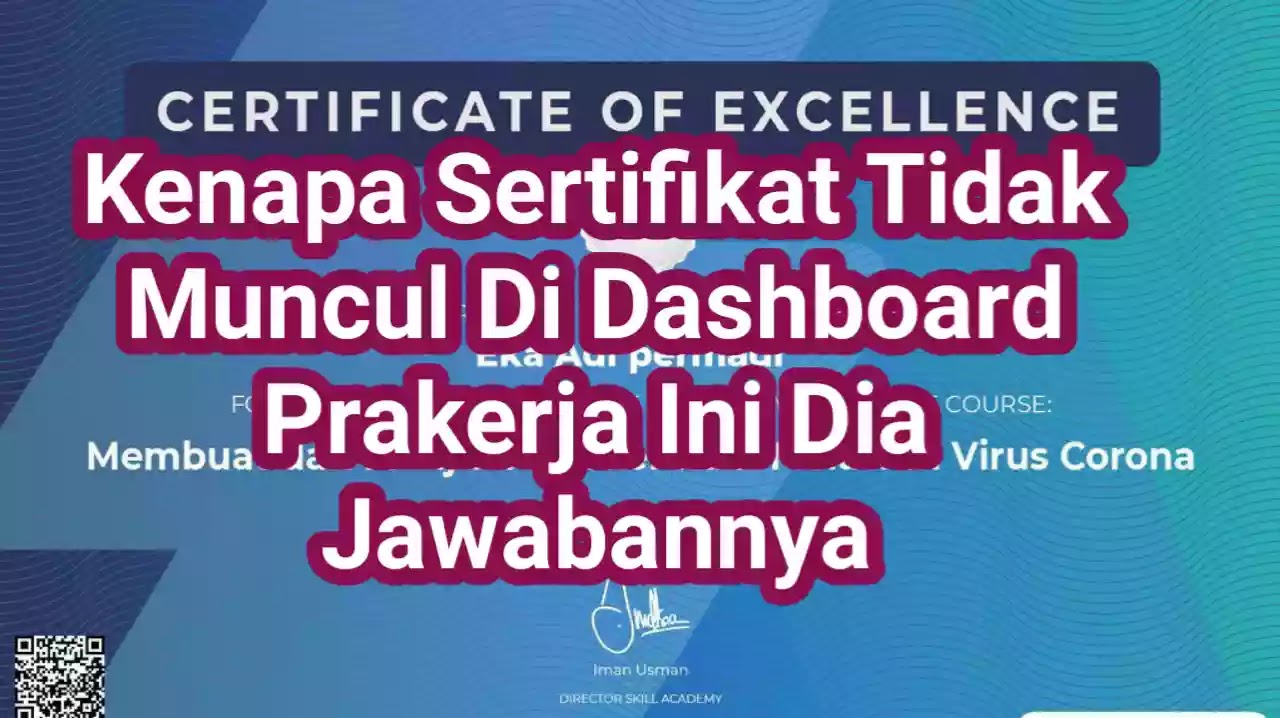 Kenapa Sertifikat Tidak Muncul Pada Dashboard Prakerja Larva Eu Org