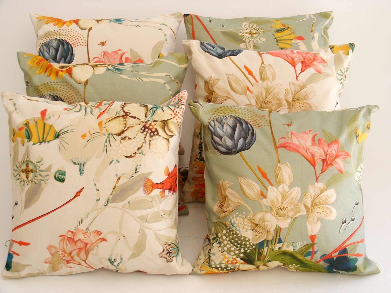 VAMP FURNITURE Beautifully Botanical cushion covers just in! 22 May 2016