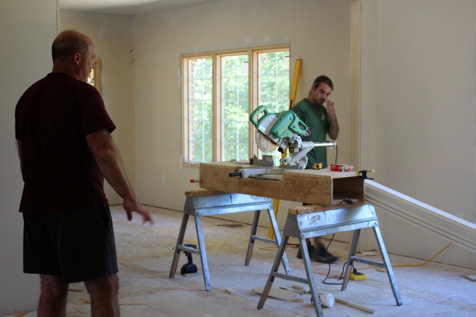 Holton House Trim Carpenters at Work