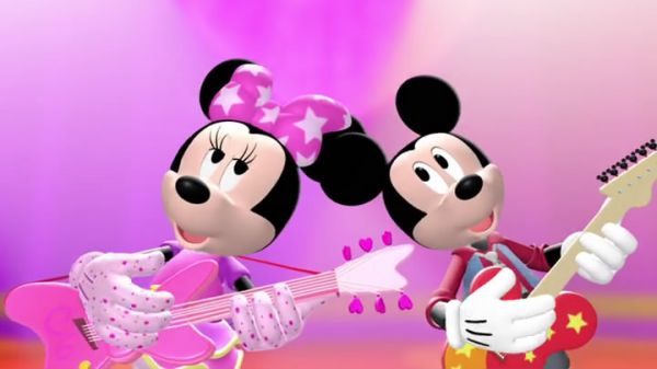 It's time to rock out with rockin' Mickey and pop star Minnie,