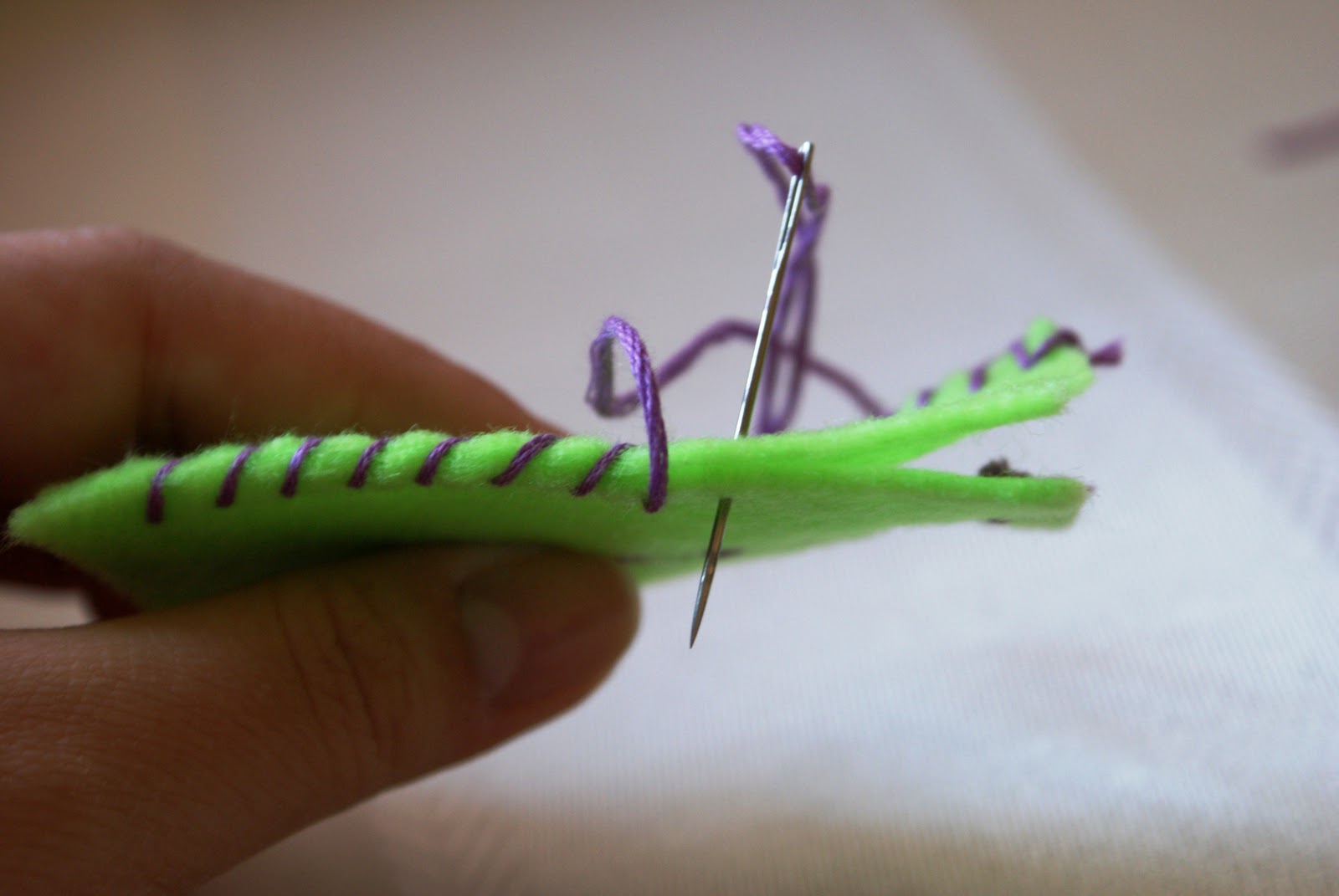 The Better Nester How to Hand Sew Whip Stitch