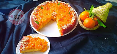 بسبوسة المندرين ببيضة واحدة