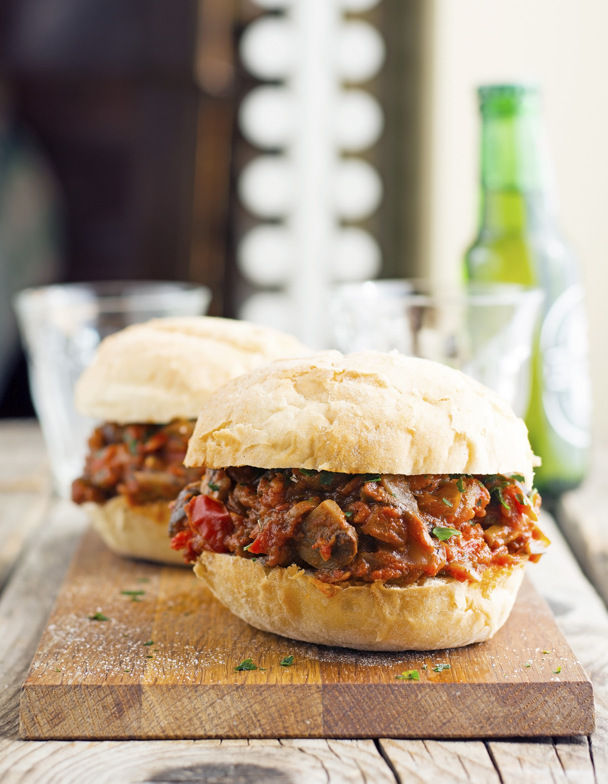 The Iron You (Vegan) Mushroom and Eggplant Sloppy Joes