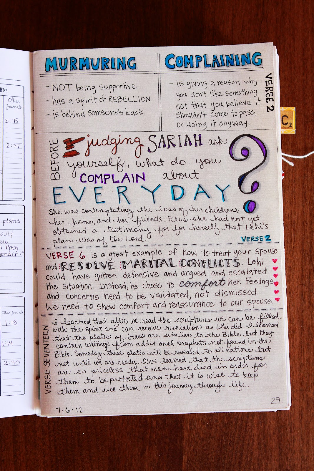 One of a Kind: Scripture Journaling: Sketch Notes Style