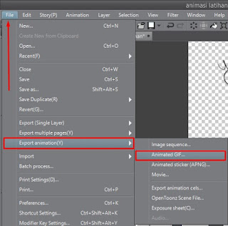 Cara Membuat Animasi GIF sederhana di Clip Studio Paint