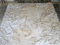 relief batu alam ukir