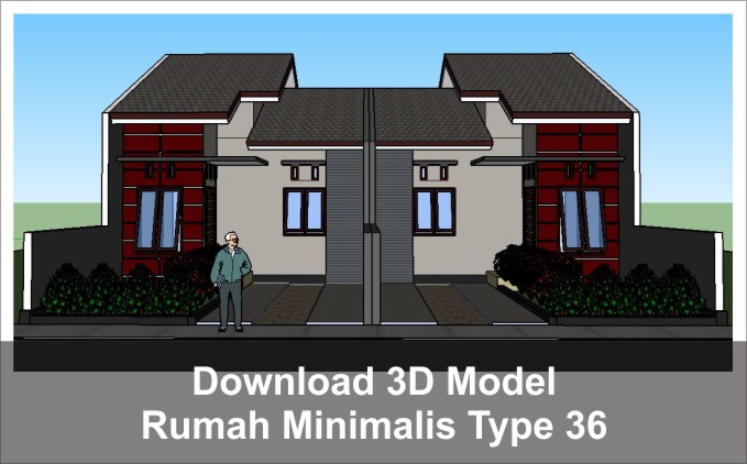 Download Desain Rumah Minimalis File Sketchup PNG
