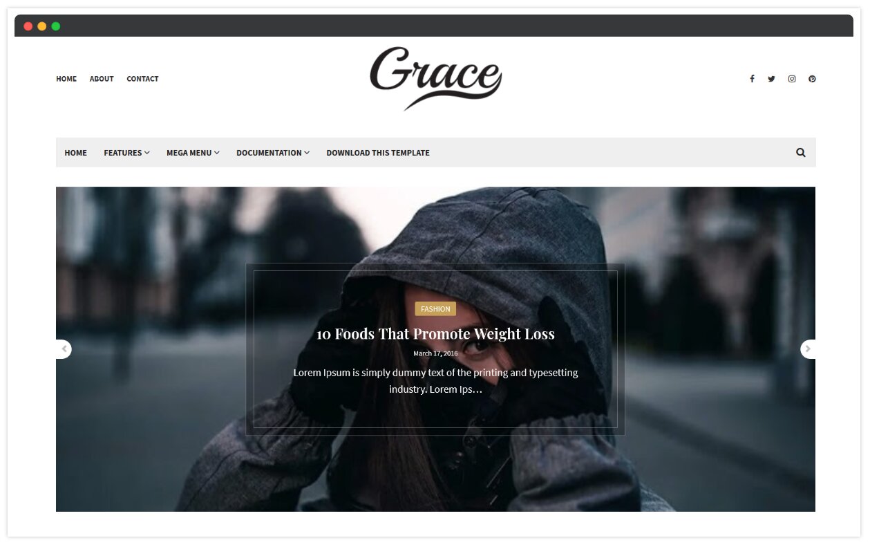 Grace Blogger Template
