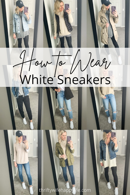 How to Wear White Sneakers || Affordable Mom-friendly outfit ideas