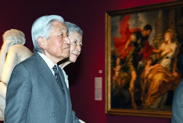 Emperor Akihito and Empress Michiko visited the Rubens and the Birth of the Baroque exhibition at National Museum