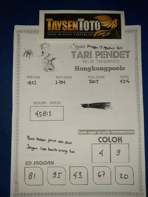Syair Hongkong 16 Agustus 2021 Syair Langit