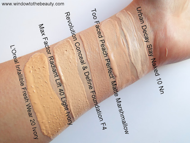 Too Faced Peach Perfect' Matte swatches