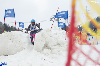 Petra Zeller Zieleinlauf Siegerin Ski Damen 2017