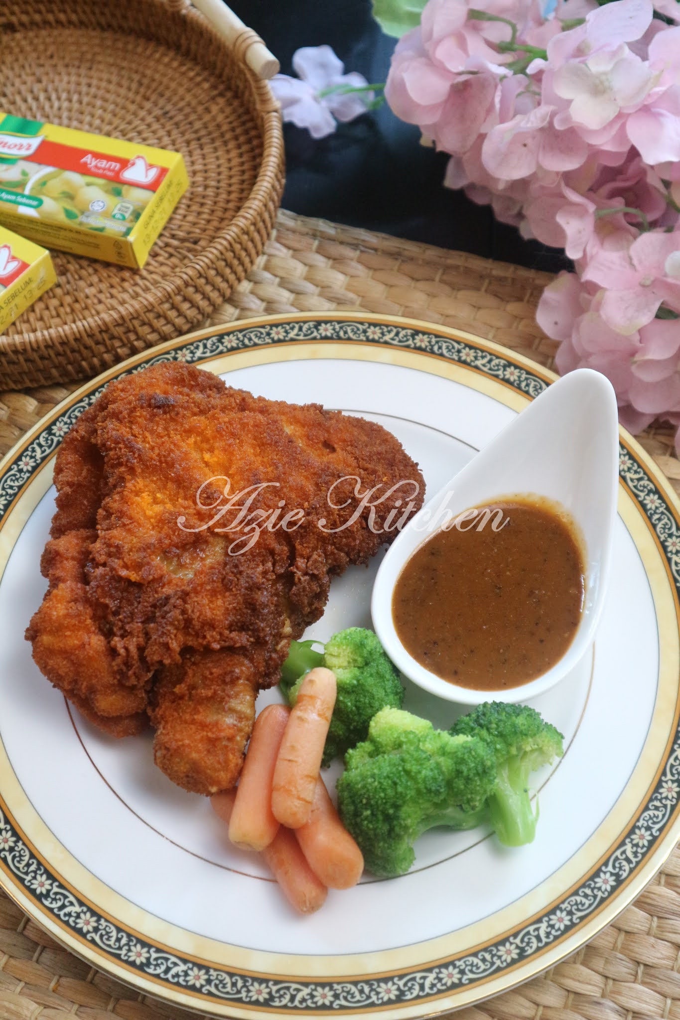 Chicken Chop Dan Sos Lada Hitam Yang Mudah Dan Sedap Azie Kitchen