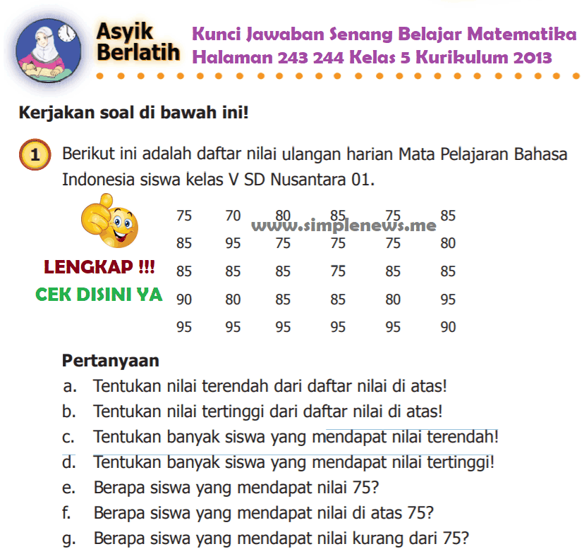 49+ Kunci jawaban matematika kelas 5 halaman 244 ideas